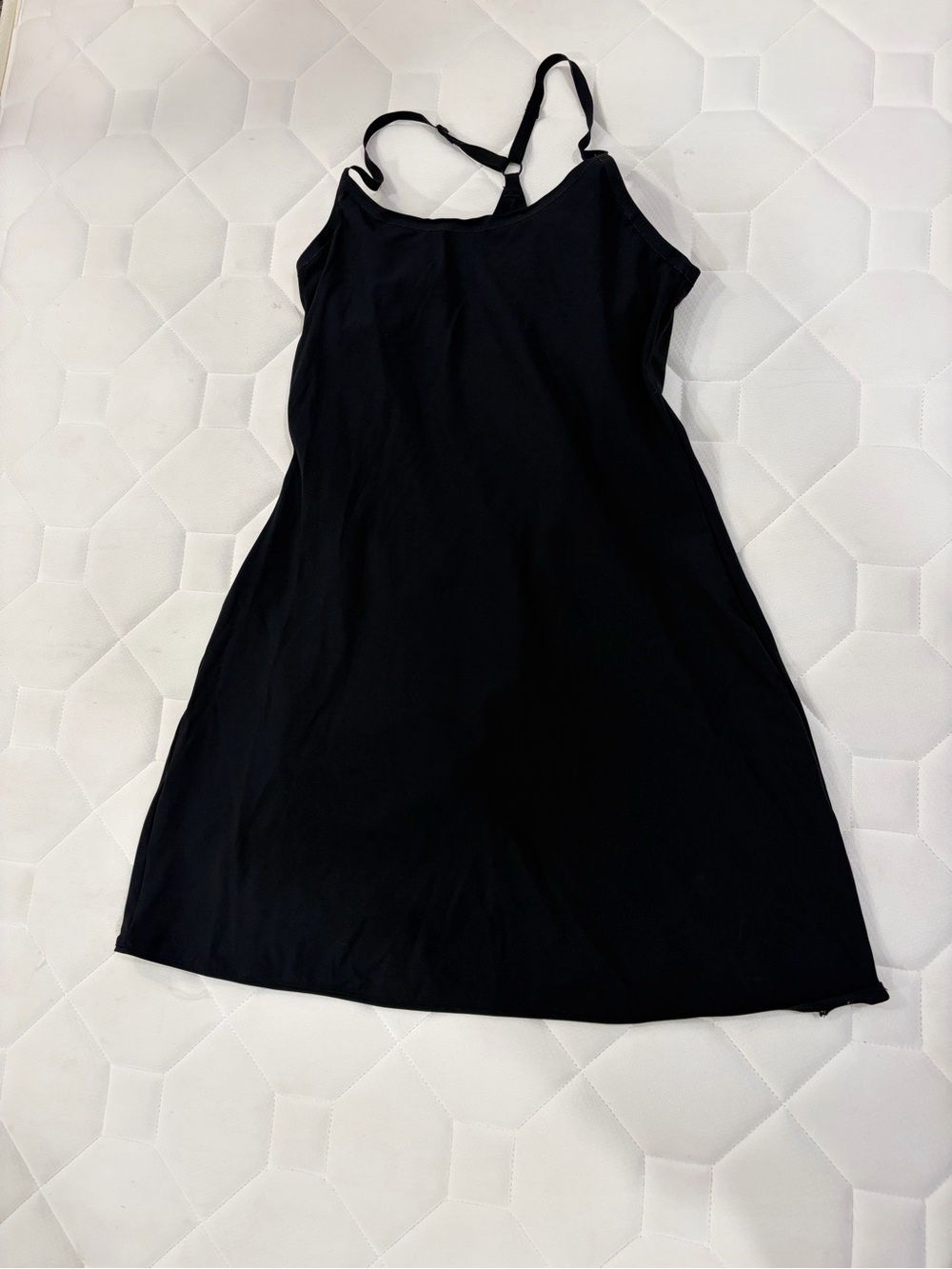 Outdoor Voices Black Slip Dress with Adjustable Straps